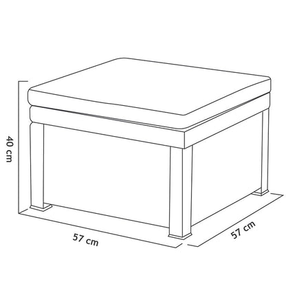 Shaf Manhattan Set Jardín Grafito, Materiales Reciclados, Fabricado España