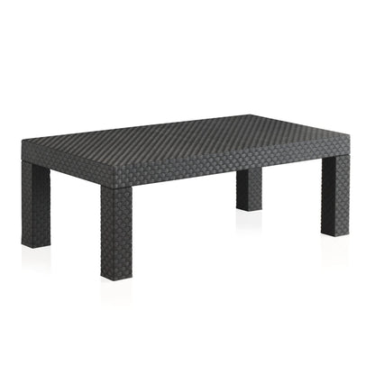 SP Berner Set Diva Tropea Grafito: Sofá 3P + 2 Sillones + Mesa, Reciclado