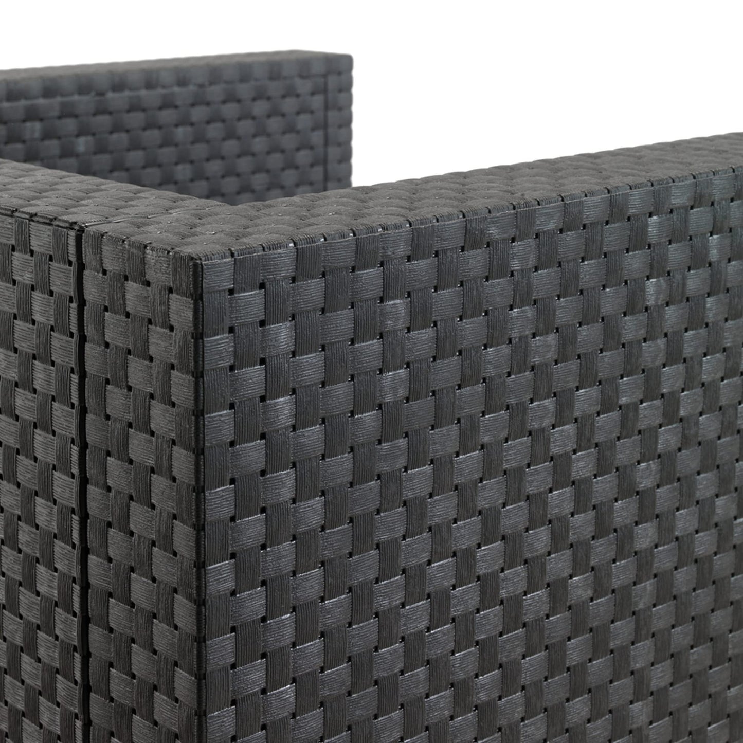 SP Berner Set Diva Tropea Grafito: Sofá 3P + 2 Sillones + Mesa, Reciclado